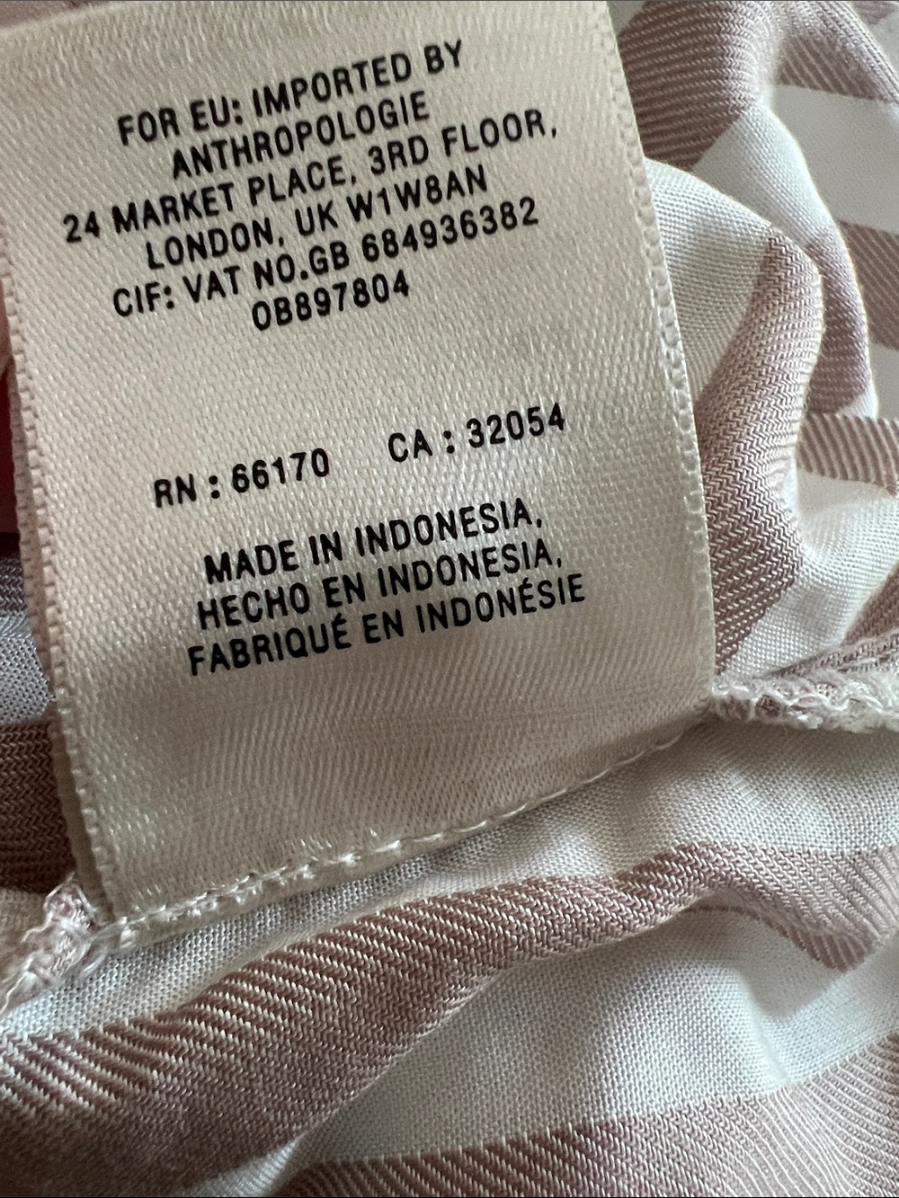 Maeve Cream and White Striped Button-Front Wrap Blouse - Picture 5 of 6